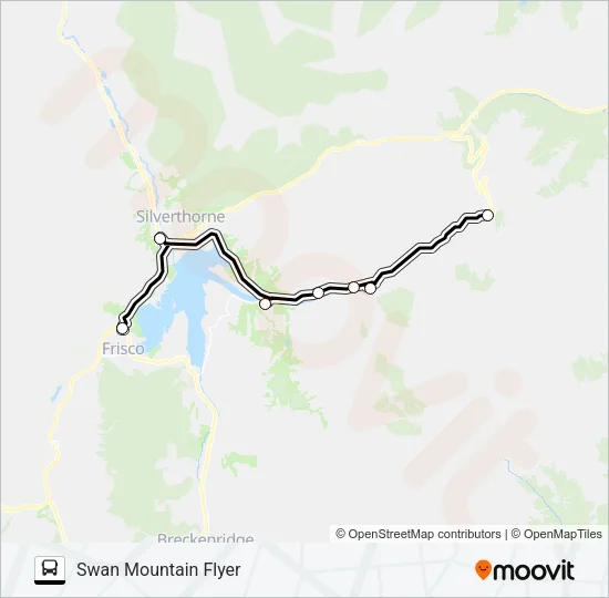 SWAN MOUNTAIN FLYER Bus Line Map