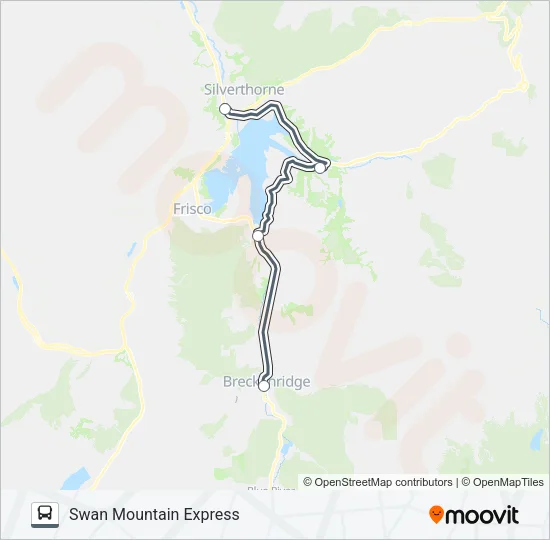 SWAN MOUNTAIN EXPRESS Bus Line Map