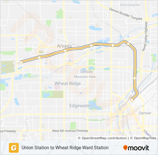 G train Line Map