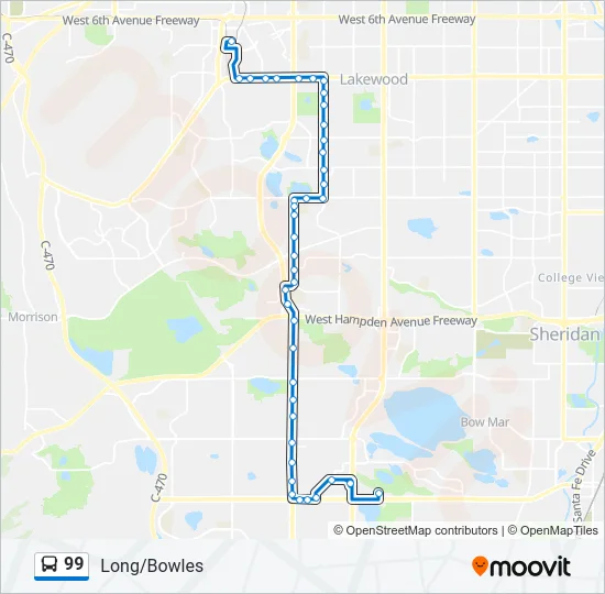 99 Bus Line Map