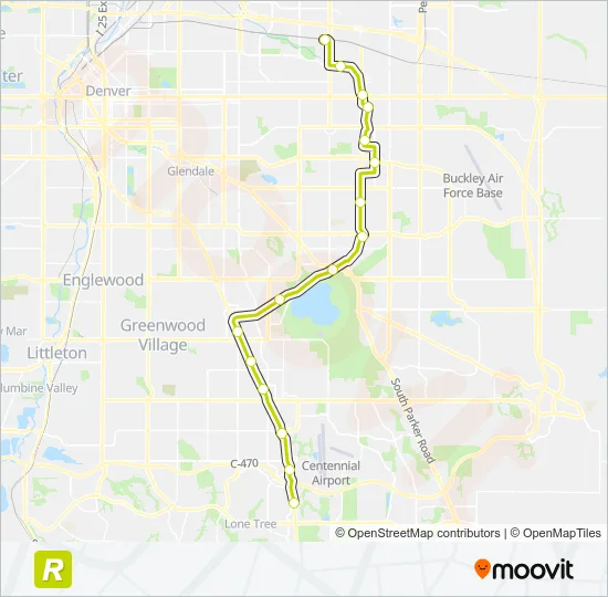 R Light Rail Line Map