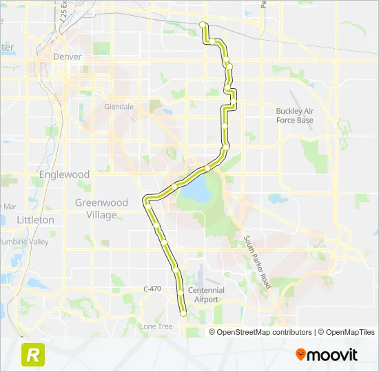 R Light Rail Line Map