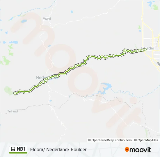 NB1 Bus Line Map
