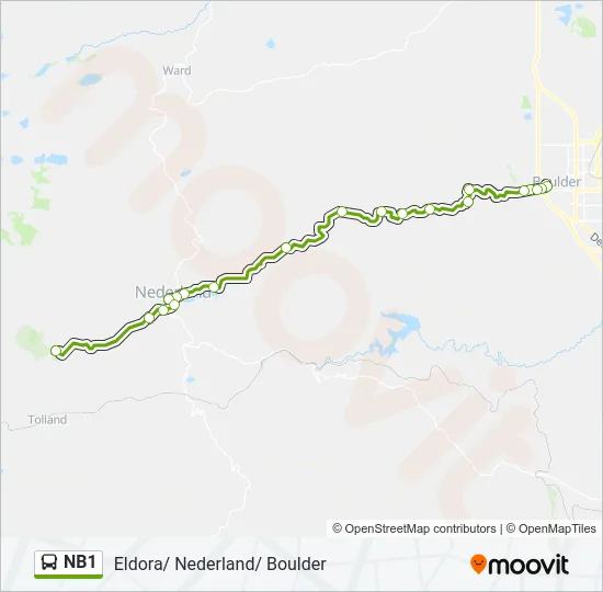 NB1 Bus Line Map