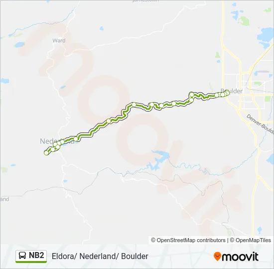 NB2 Bus Line Map