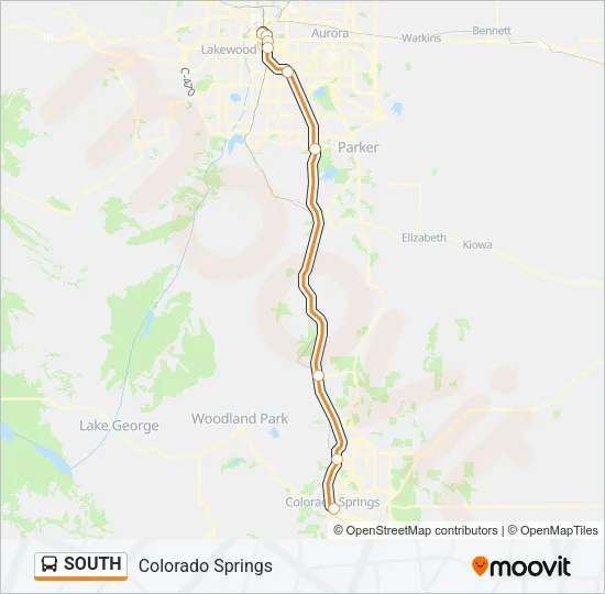 SOUTH Bus Line Map