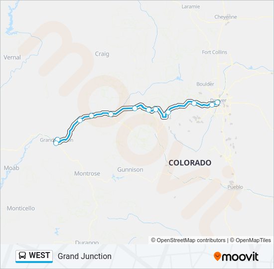 WEST bus Line Map