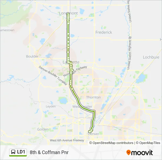 LD1 Bus Line Map