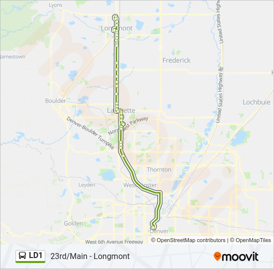 LD1 bus Line Map