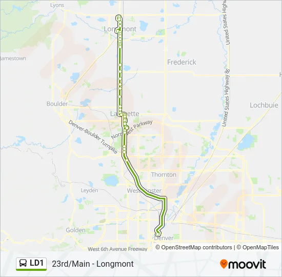 LD1 Bus Line Map