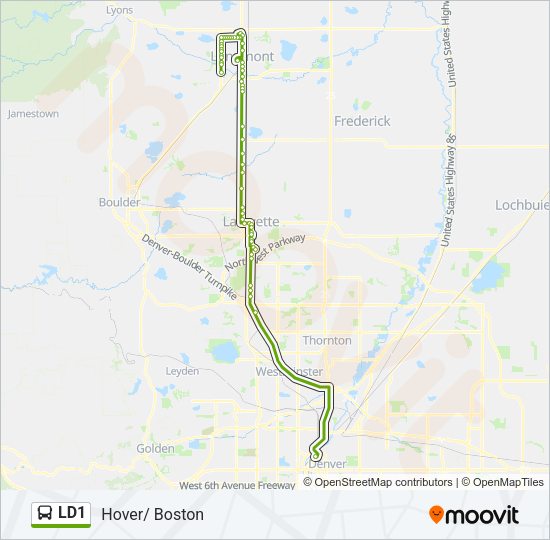 LD1 Bus Line Map