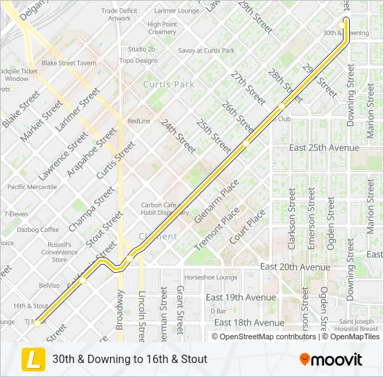 L Light Rail Line Map
