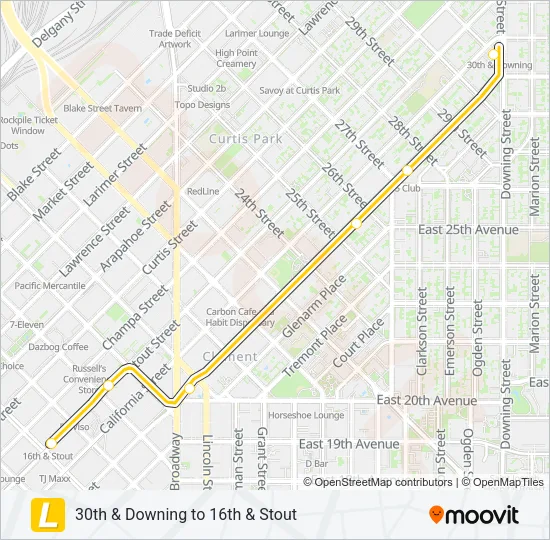 L Light Rail Line Map