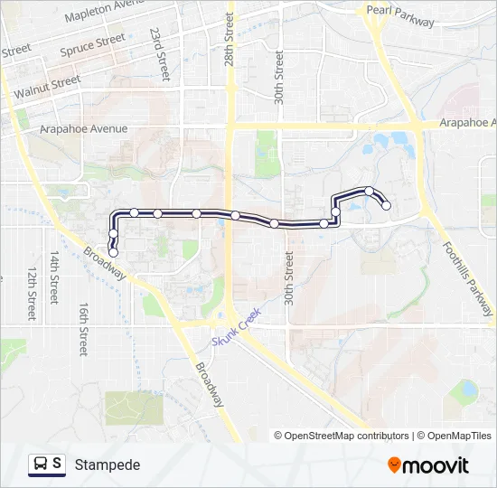 S Bus Line Map