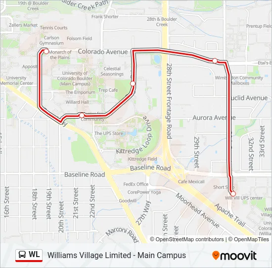 WL Bus Line Map