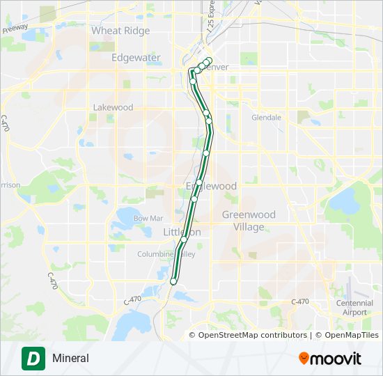 Light Rail Schedule Sunday D Route: Schedules, Stops & Maps - Mineral (Updated)