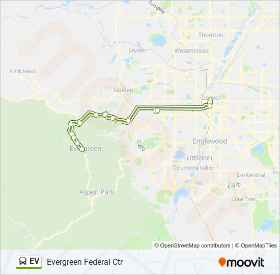 Mapa de EV de autobús