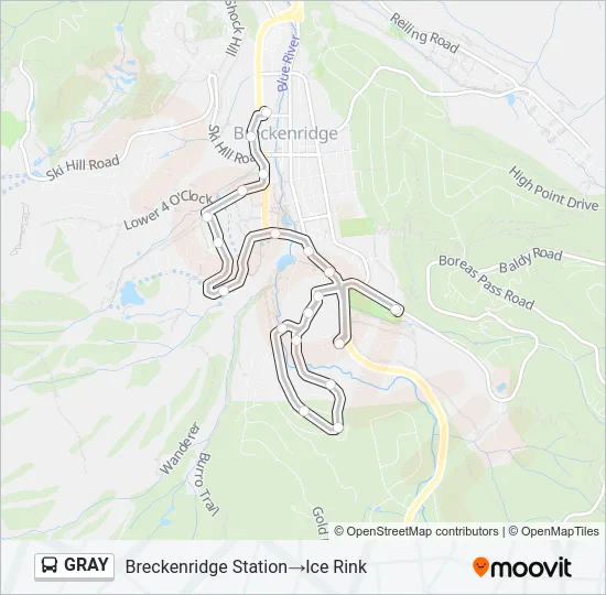GRAY Bus Line Map