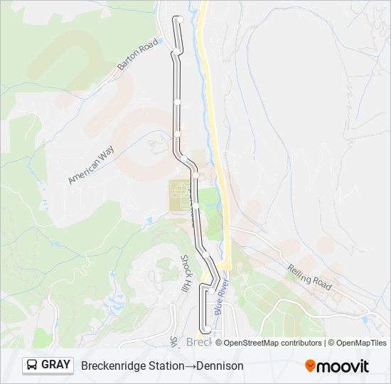 GRAY bus Line Map