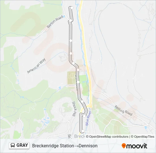 GRAY Bus Line Map