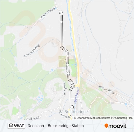 GRAY Bus Line Map