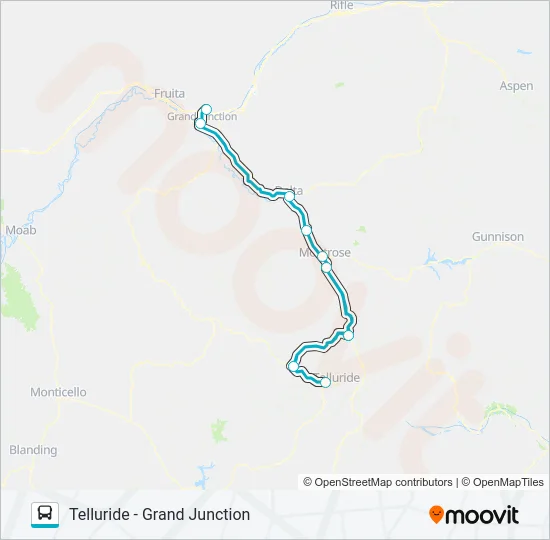 CDOT OUTRIDER Bus Line Map