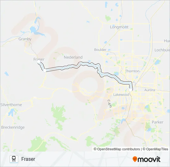 WINTER PARK EXPRESS Train Line Map