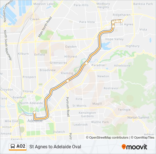 Mapa de AO2 de autobús