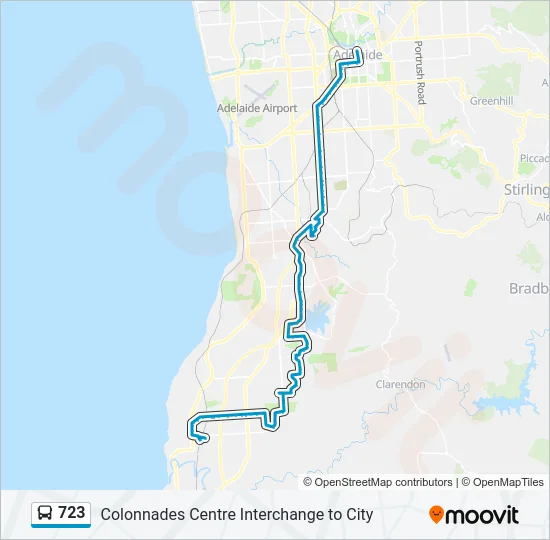 723 Bus Line Map