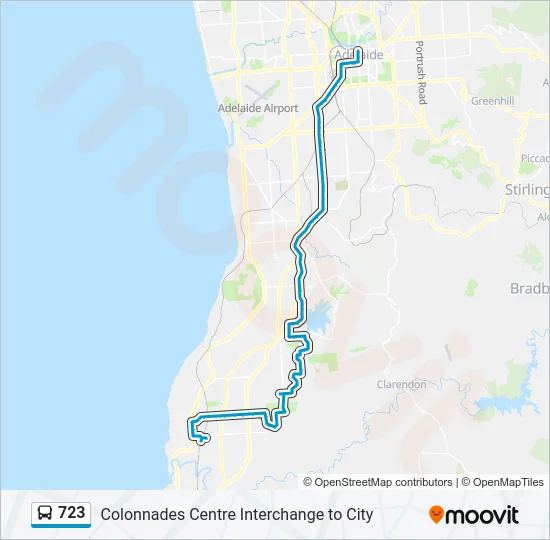 723 Bus Line Map