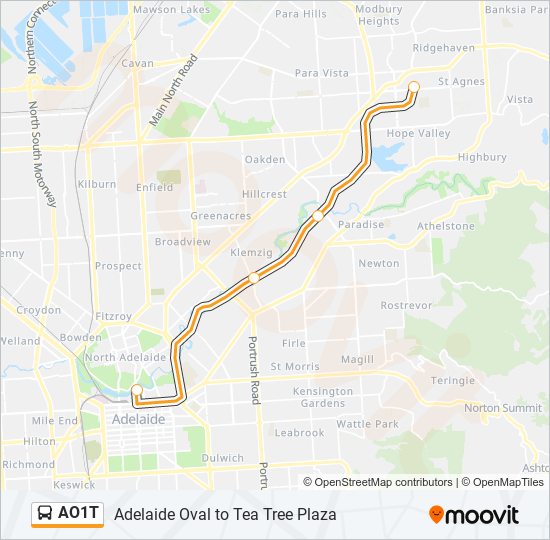 AO1T bus Line Map