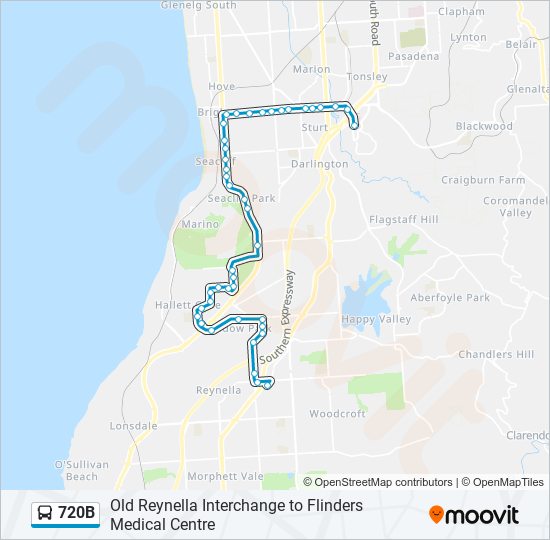 720B bus Line Map