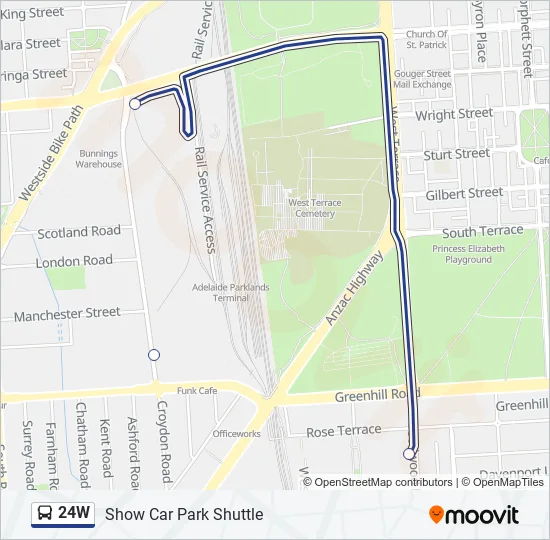 24W Bus Line Map