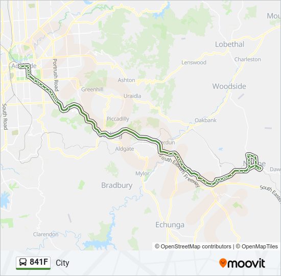 841F bus Line Map