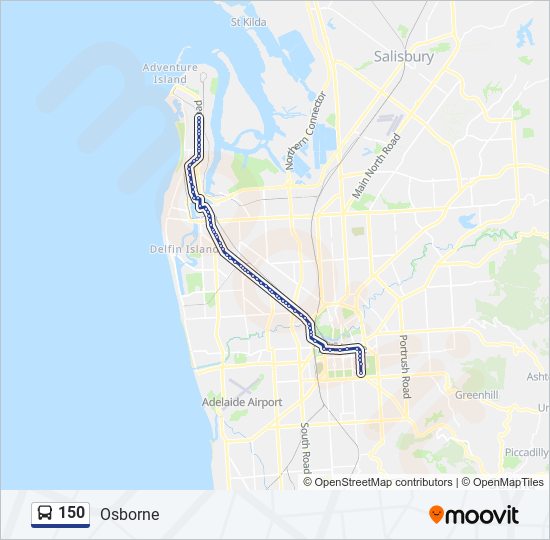 150 bus Line Map