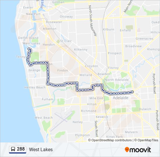 288 bus Line Map