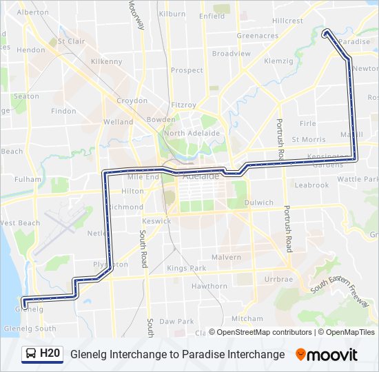 H20 bus Line Map