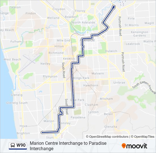 w90 Route: Schedules, Stops & Maps - Marion (Updated)