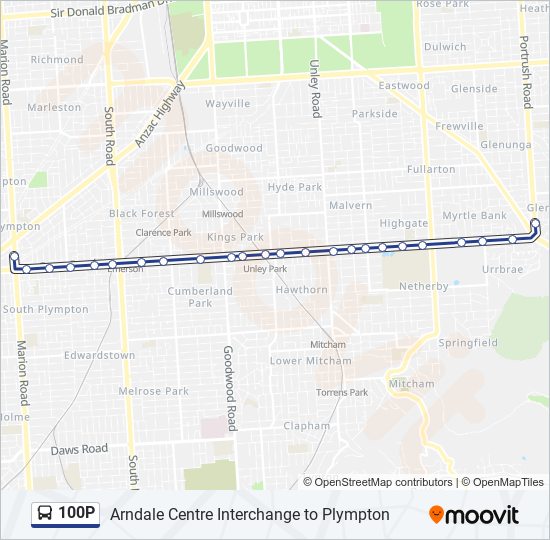 Bus Times In My Area 100P Route: Schedules, Stops & Maps - Plympton (Updated)