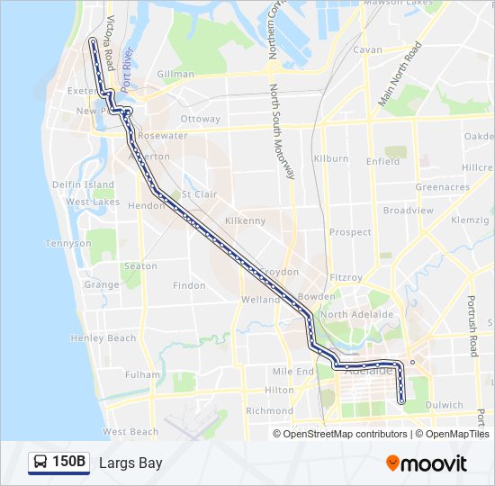 Mapa de 150B de autobús