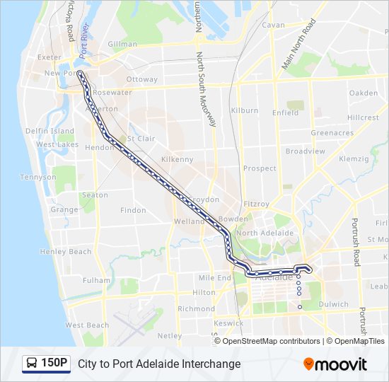 150P bus Line Map