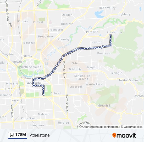 Mapa de 178M de autobús