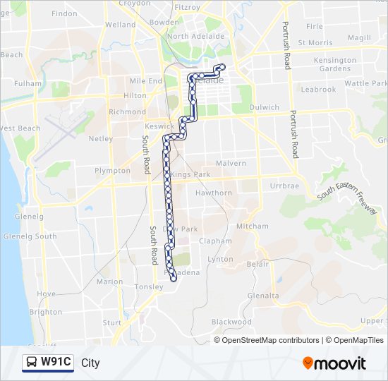 Mapa de W91C de autobús