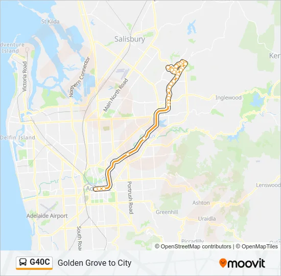 G40C Bus Line Map