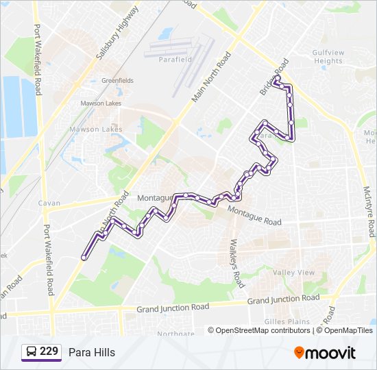 229 Route Schedules, Stops & Maps Para Hills (Updated) 229 Route Schedules, Stops & Maps Para Hills (Updated)