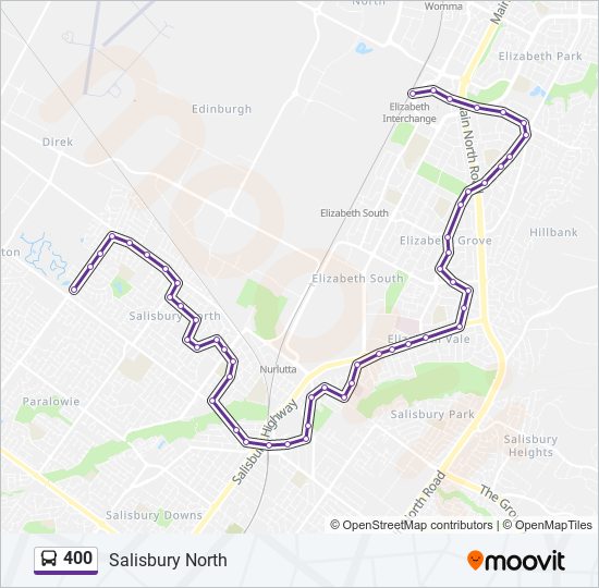 400 Route: Schedules, Stops & Maps - Salisbury North (Updated)