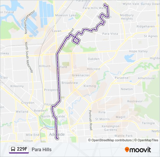 229F bus Line Map