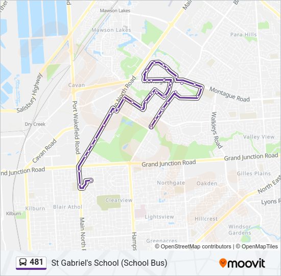 481 bus Line Map