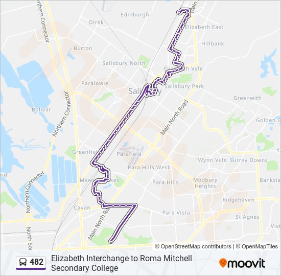 482 bus Line Map