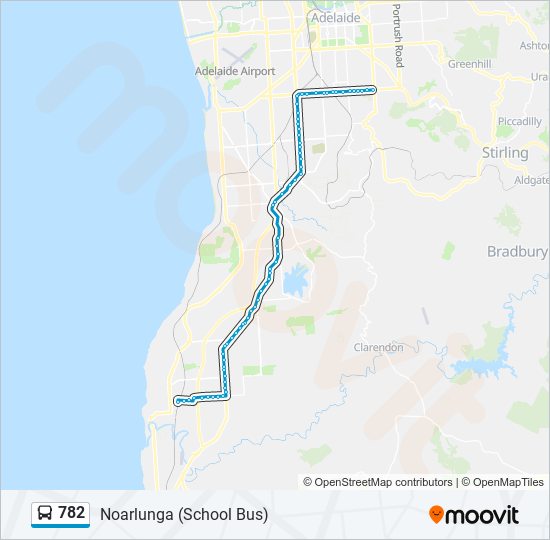 782 bus Line Map